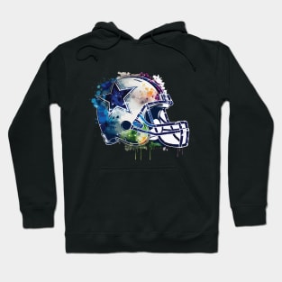 Dallas Cowboys Helmet Artwork Hoodie